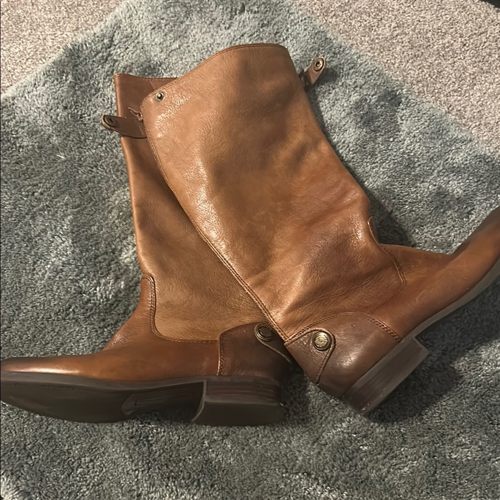 Arturo Chiang Brown Leather Knee-High Boots